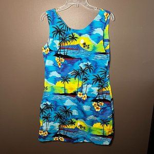 Aloha Republic Tropical Hawaiian Dress Women's Large